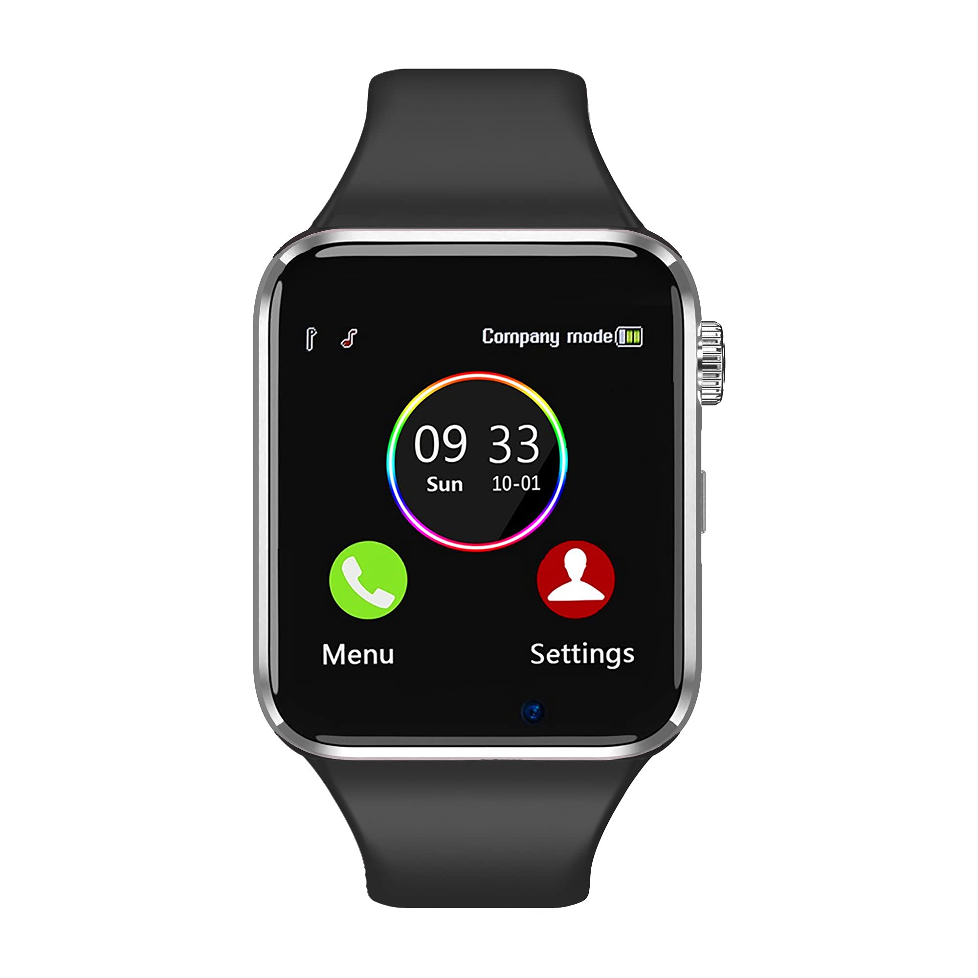 Sazooy Smart Watch for Android Phones Compatible with iPhone Samsung, Fitness Tracker Smartwatch Touch Screen Bluetooth Watch with Sim SD Slot Camera Support Text and Call for Women Men Kids (Silver)