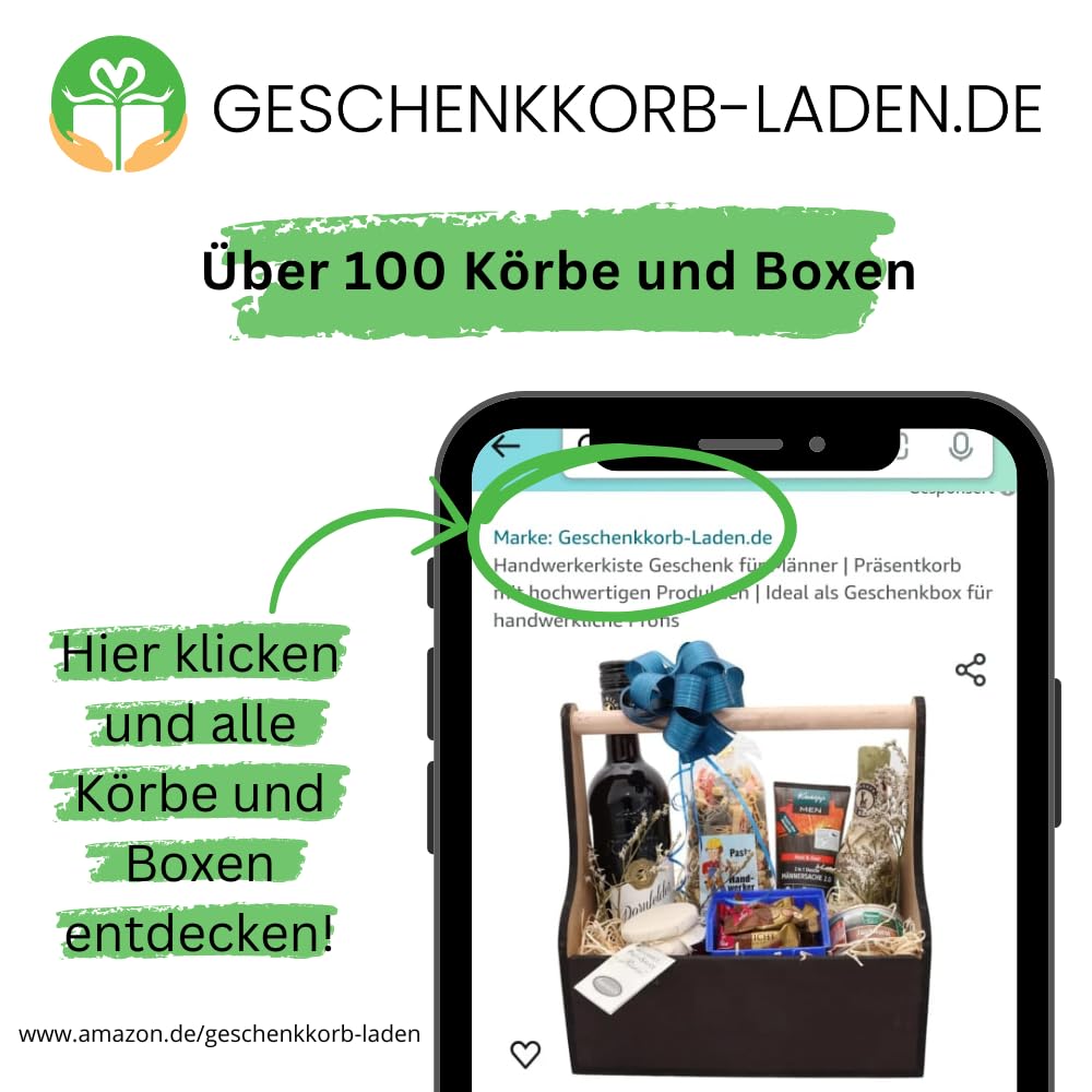 Büro-Naschkorb für 6 Personen | Stilvoll dekorierter Korb mit beliebten Snacks fürs Büro | Perfekt für Team-Meetings und Genussmomente zwischendurch