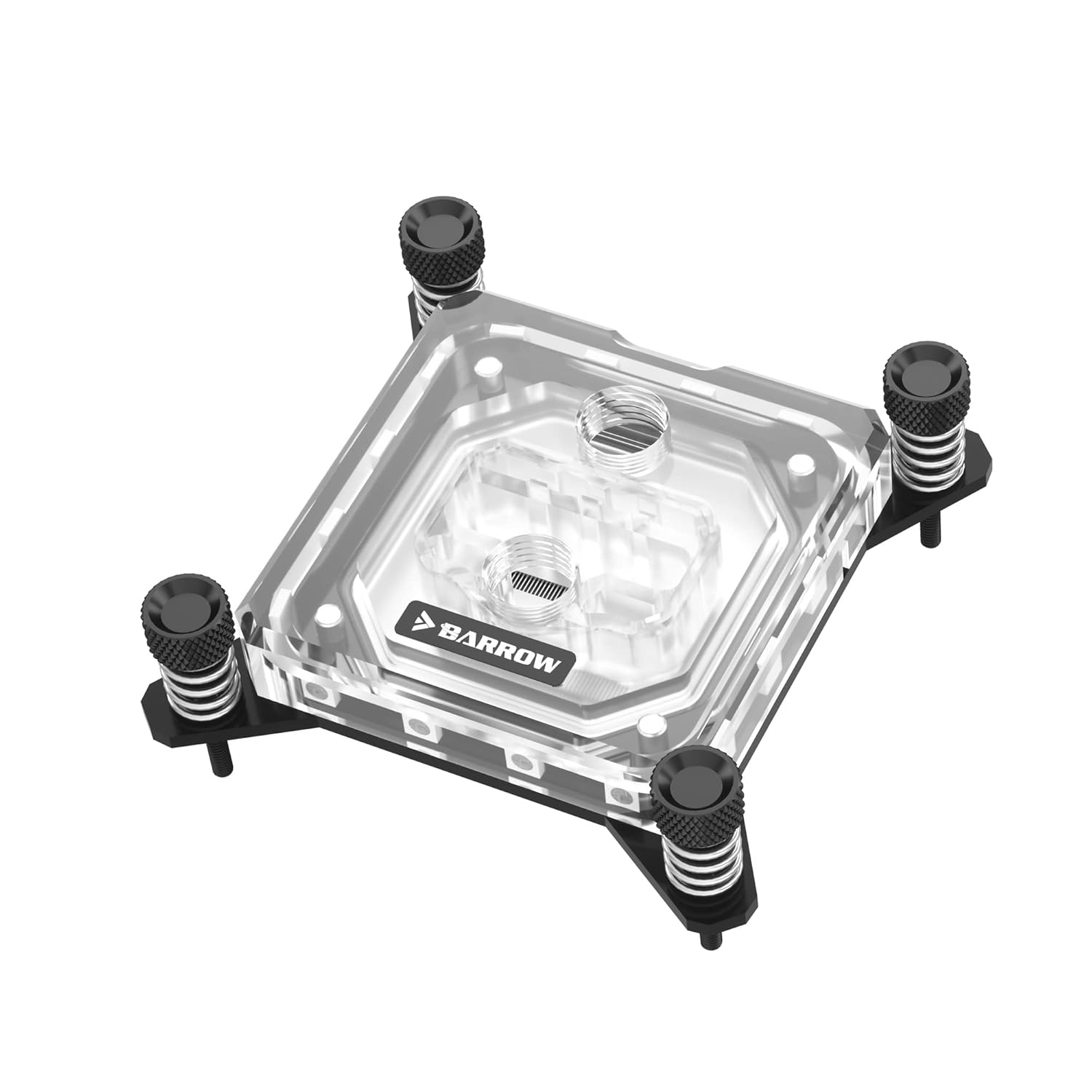 Barrow LTYK3-04I CPU Water Block for Intel i3 i5 i7 i9 LGA 1700 1200 1156 1155 1151 1150 Copper Waterblock with LRC 2.0 5v 3Pin aRGB LED and Adapter (Black)