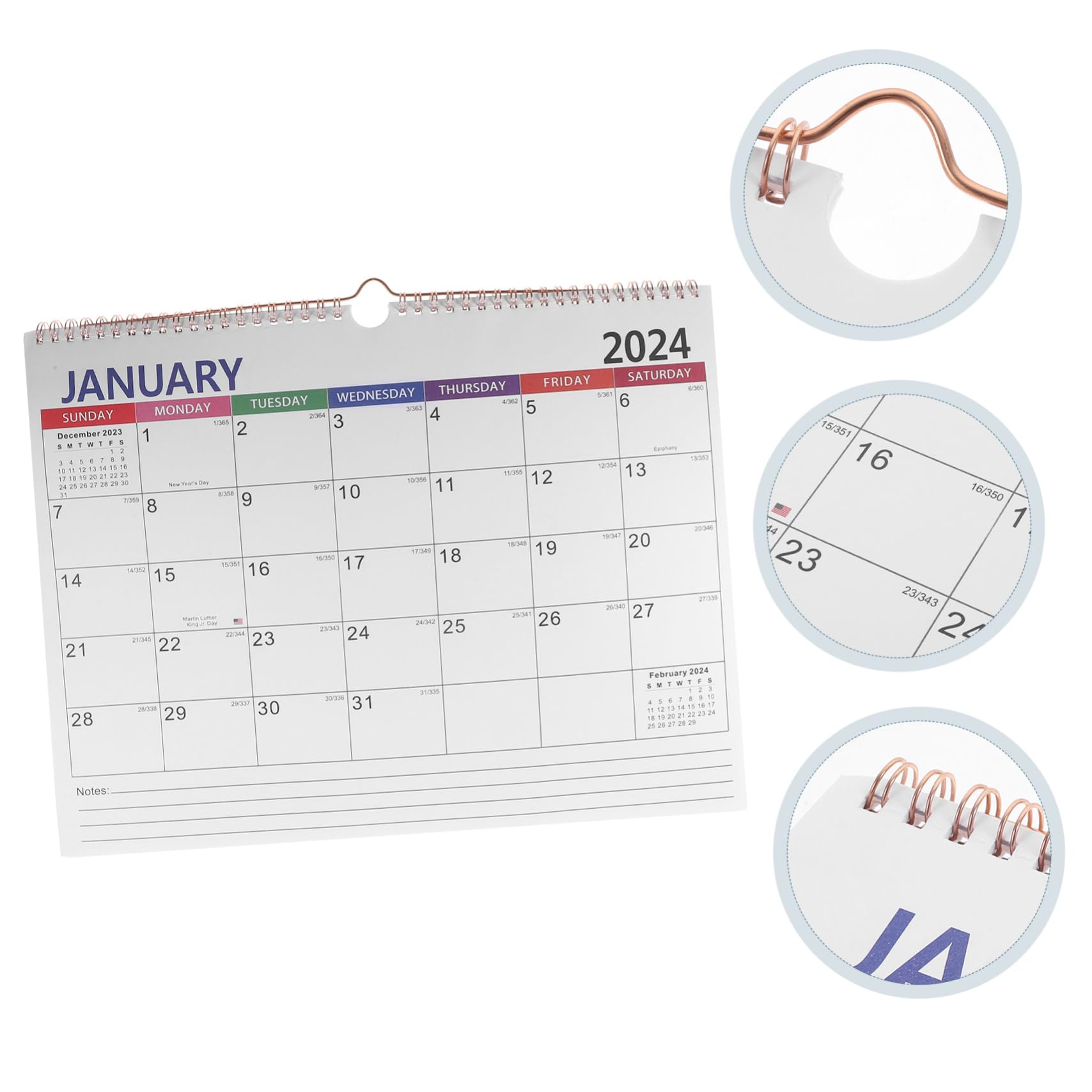 STOBOK 2stücke Monatlicher Wandkalender Einfacher Und Praktischer Hängekalender Für Zuhause Countdown- Für Und Tägliche Nutzung