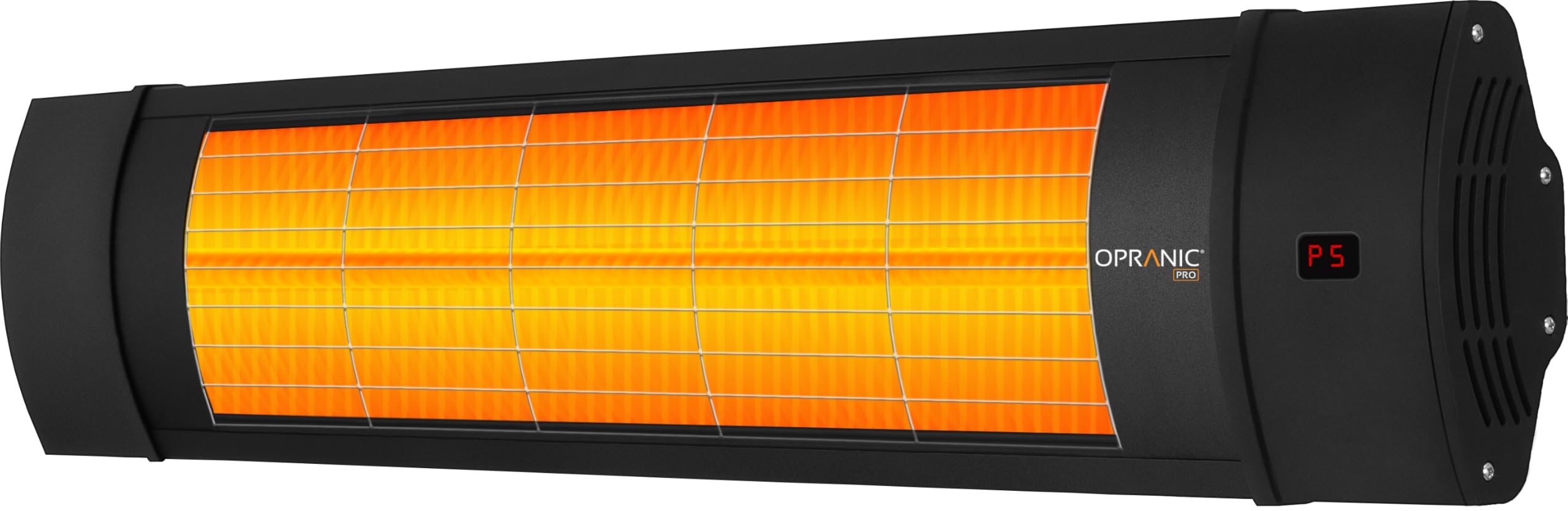PRO V70R Infrarot Heizstrahler Outdoor – Deckenheizstrahler– Heizstrahler Terrasse Elektrisch – Terrassenheizer – IP65 wasserdicht – Fernbedienung – Timer (Tiefschwarz)