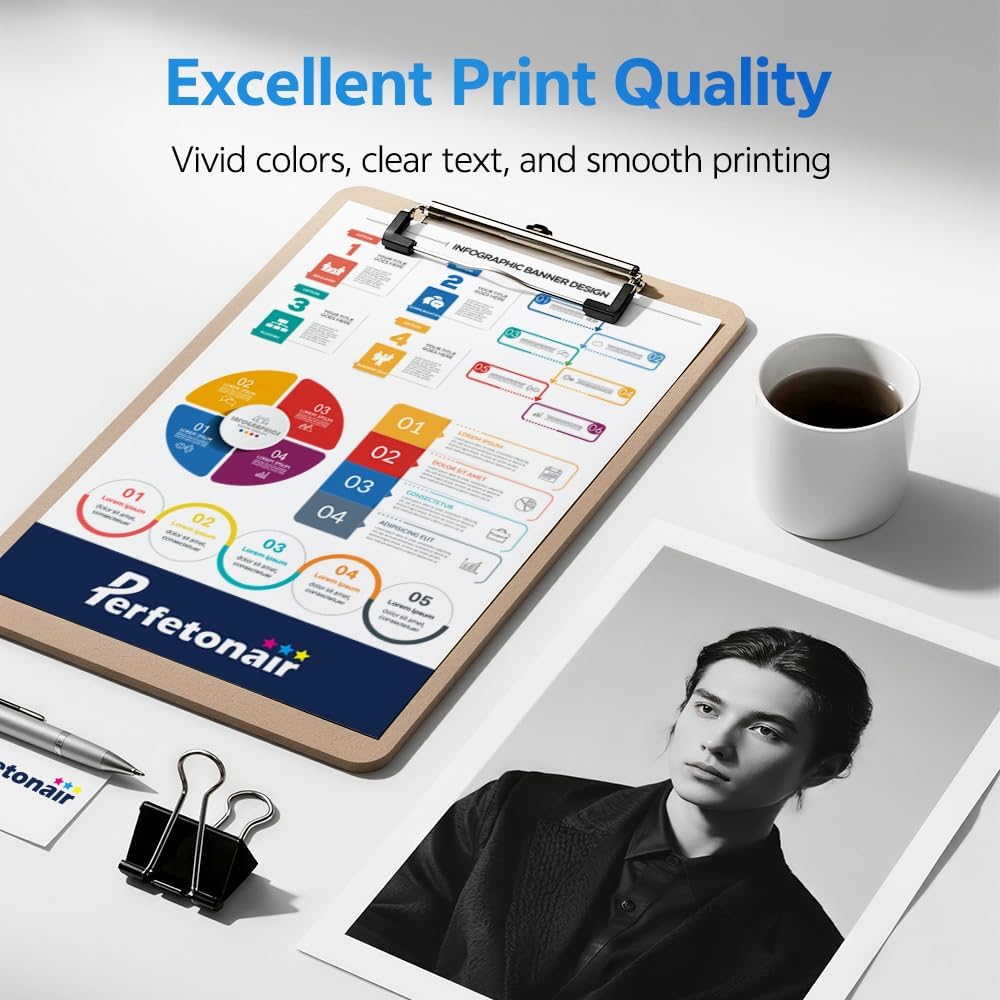 LC501 Ink Cartridges 4 Pack Replacement for Brother LC501 Ink Cartridges Compatible with MFC-J1260DW MFC-J1360DW MFC-J1410DW Printer (Black, Cyan, Magenta, Yellow)