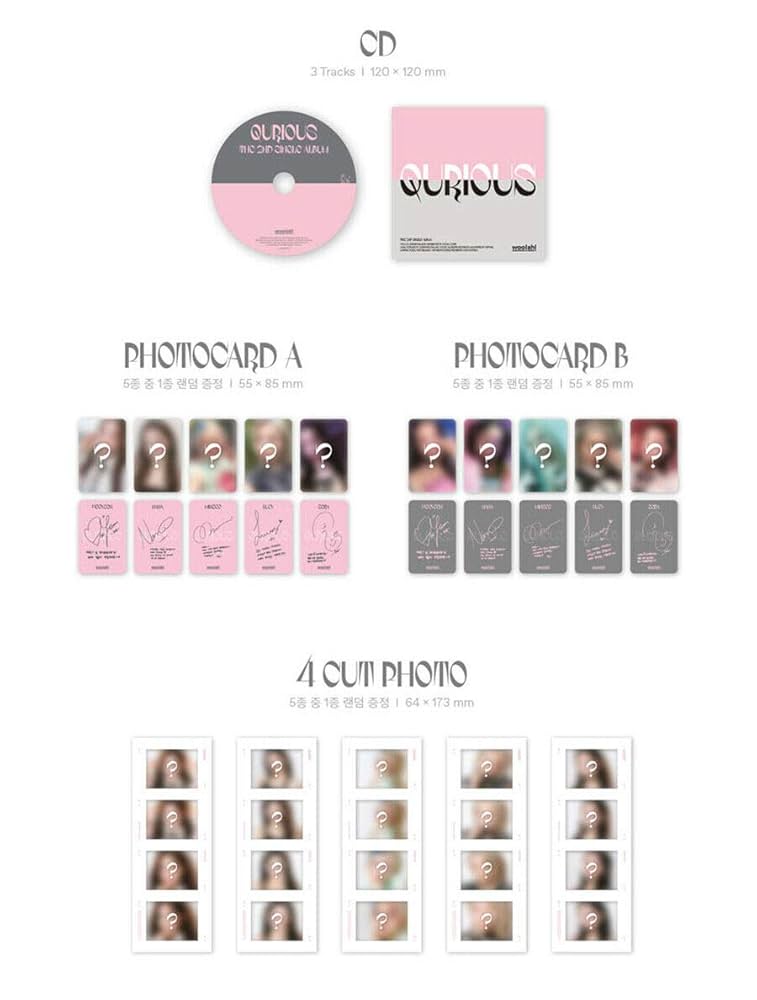 WOO!AH!, WOO AH - WOO!AH! [QURIOUS] 2nd Single Album. 1p CD+