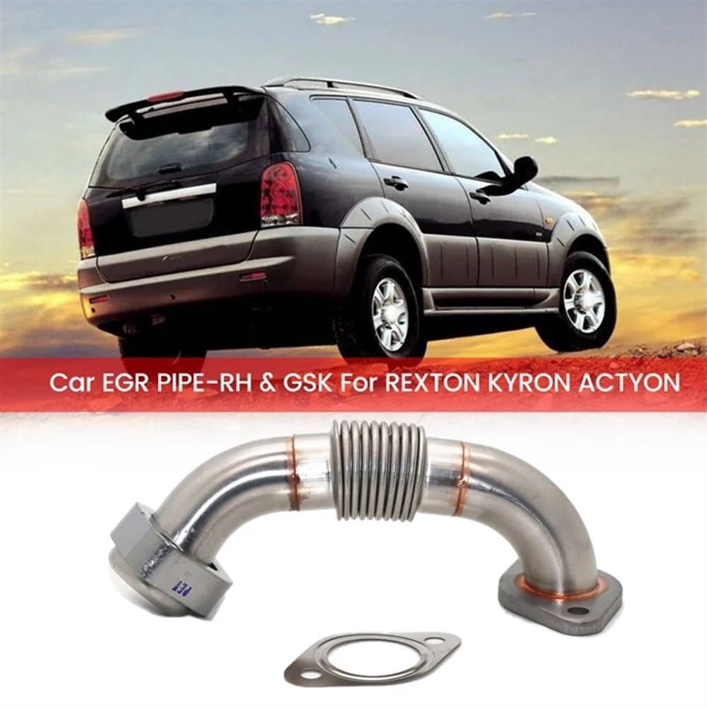 6651401361 6651420180 Tubo in Ferro for valvola EGR for Auto con Guarnizione per, SsangYong REXTON Kyron ACTYON D2.0 e 2.7DT Xdi 2005-2007 Pezzo di Ricambio