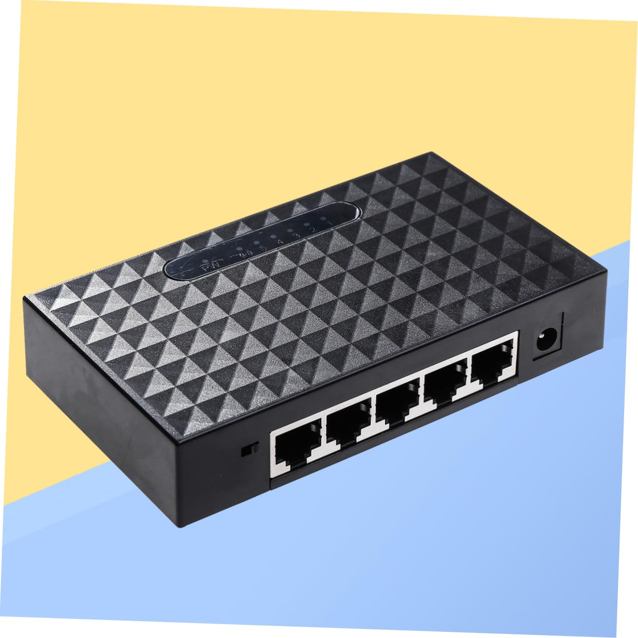 OSALADI 5 Port Gigabit Ethernet Splitter Unmanaged Network LAN Splitter for Ethernet Cable Energy Efficient Us Plug