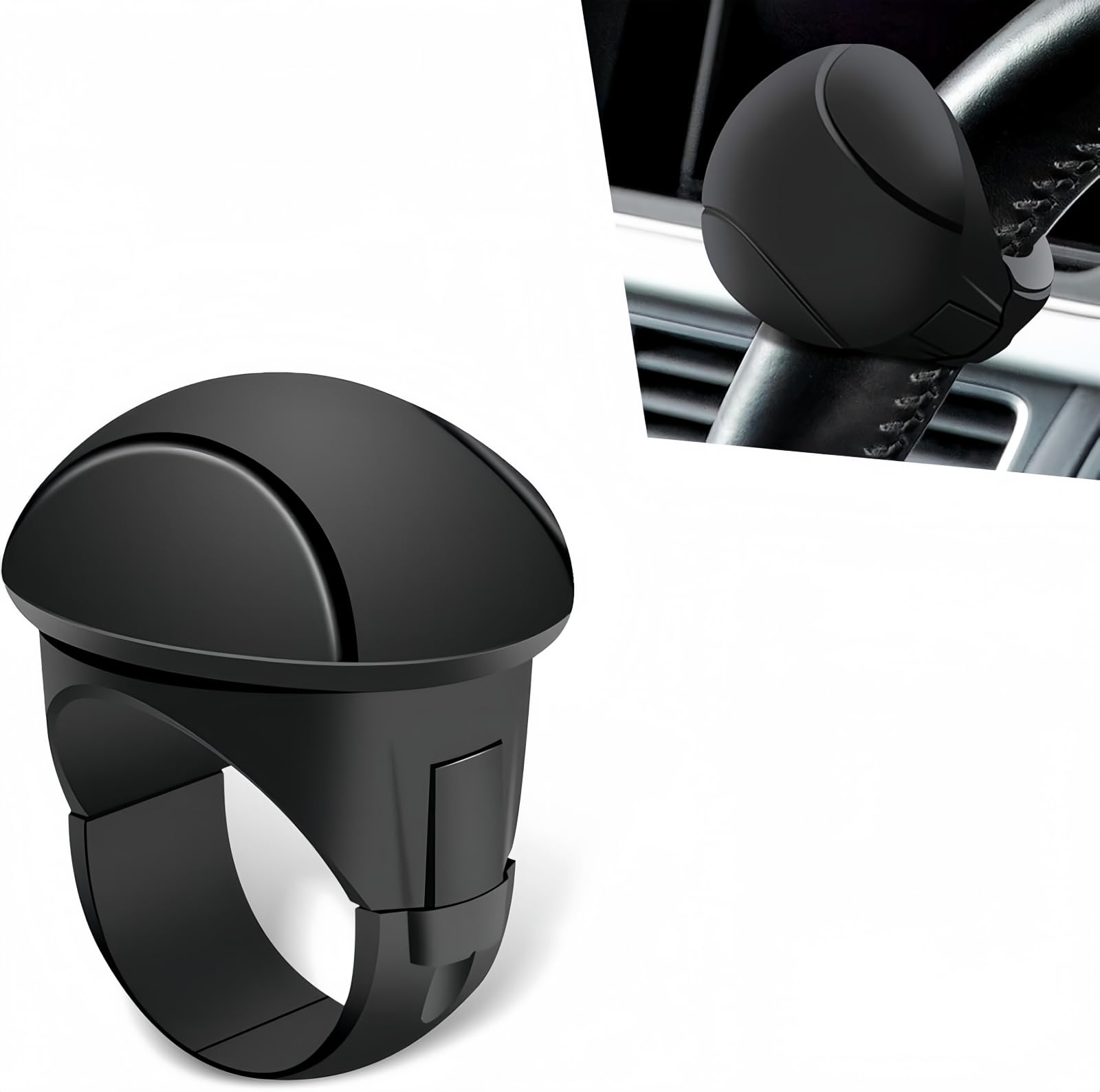 Universal Car Steering Knob, Non-Slip Silicone Steering Wheel Spinner Knob, 360° Rotatable Steering Wheel Aids Power Handles, Universal for Most Cars-image-36