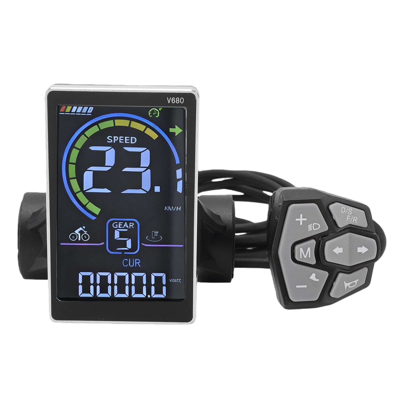 Misuratore Display LCD per Bici Elettrica con Controller Motore Brushless da 500 W per Il Pendolarismo Quotidiano Design Impermeabile in Lega di Alluminio