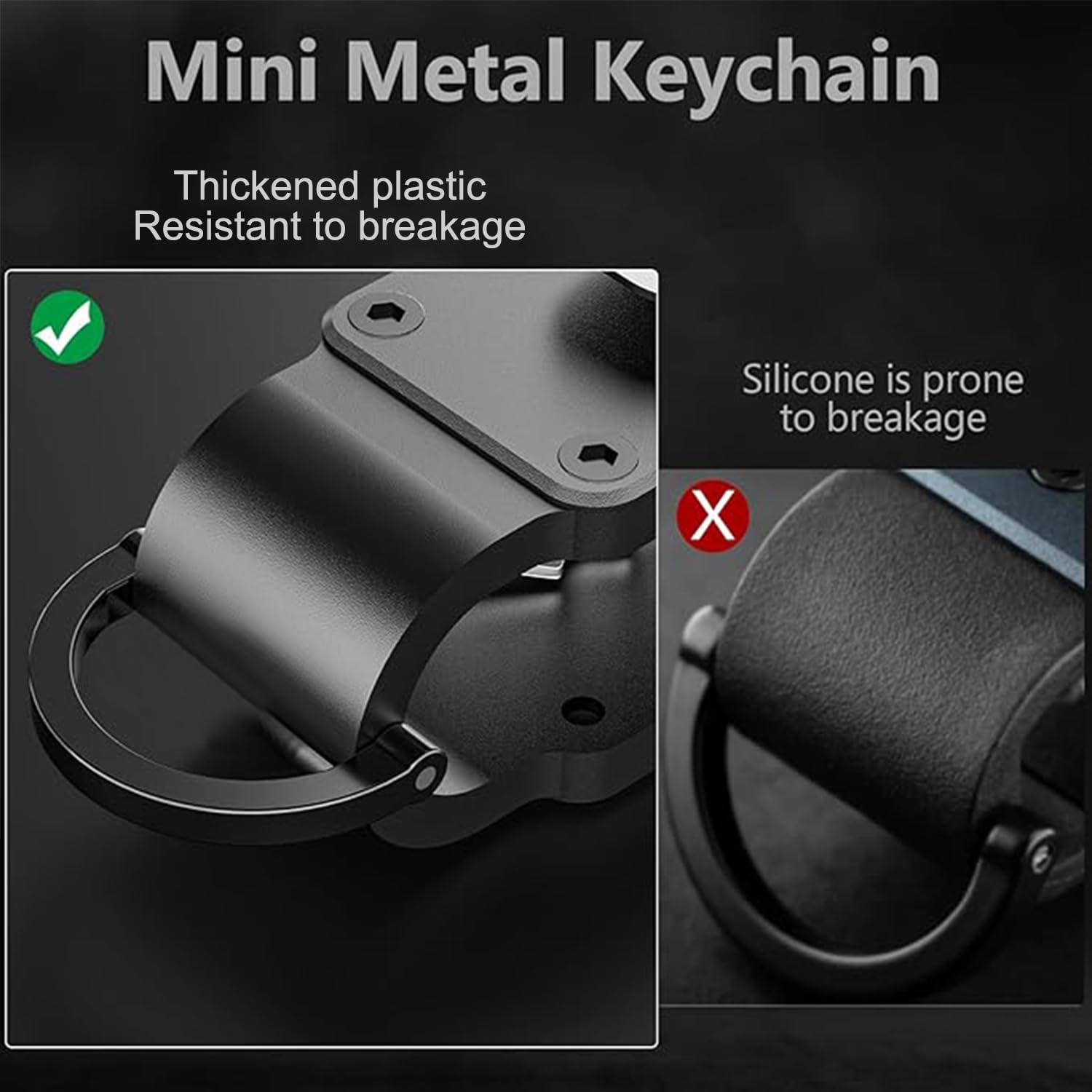 Brelok do kluczy, organizer na klucze, metalowy organizer na klucze, kompaktowy metalowy brelok do kluczy, chroni od 2 do 6 kluczy