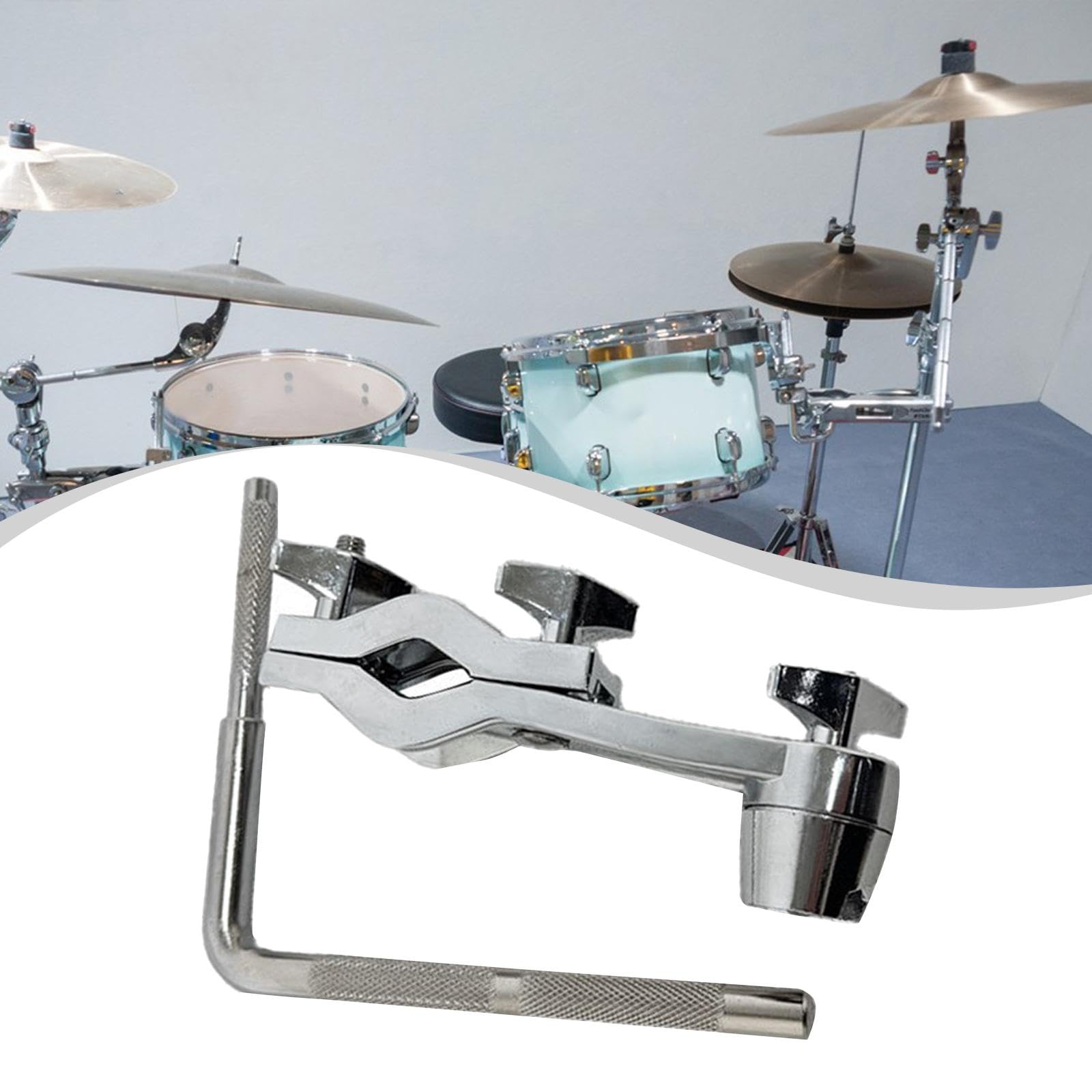 Harilla Support de cloche pour batterie, pièces de fixation, support d'extension de batterie, pince, porte-cloche