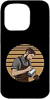 Vista 14 de Retro Barista Vintage Coffee Bean Coffee Drinks Cafe Case for iPhone 16