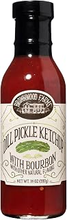 Brownwood Farms Flavored Ketchup with Bourbon, Made in Small Batches, Gluten Free and Delicious, From the Great Lakes Region (Dill Pickle, 14 Ounce)