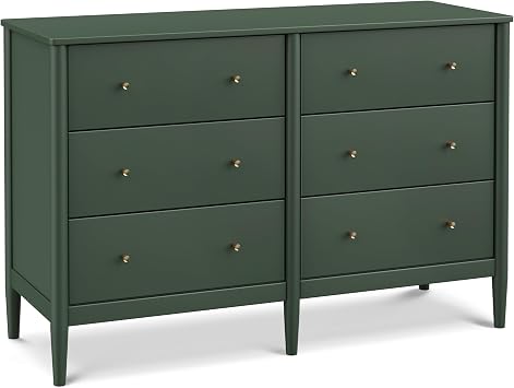 Davinci Frem 6-Drawer Dresser in Forest Green, GREENGUARD Gold Certified