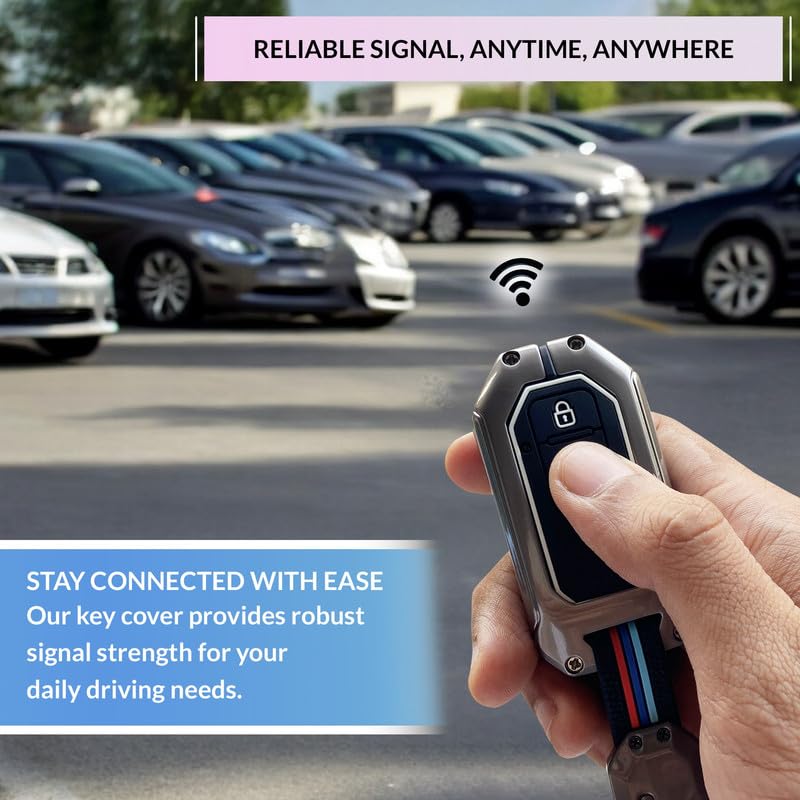 Image of NEODRIFT 'KeyShield' Car Key Cover for Maruti Suzuki XL6 (Shape 2, 02 Buttons) (Durable, Stylish, and 360 Protection)