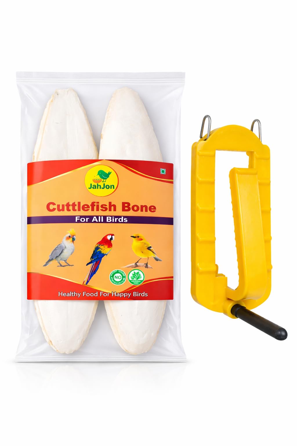 Cuttlefish Bone for Bird food-100 GM | Natural Calcium Supplement for Parrot, Pigeon, Parakeet, Macaws, Cockatoos, Cockatiels, Lovebirds and Budgies,etc | Bone Size 7-9 Inches-image-21