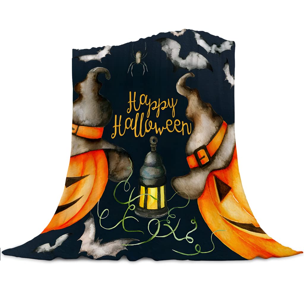 Couverture Polaire Plaid Polaire En Microfibre De Polyester, Plaid Chaud Pour Canapé Plaid Halloween