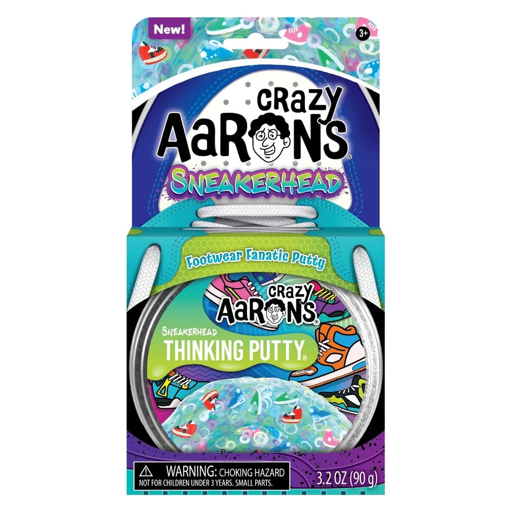 Crazy Aaron's Thinking Putty® - Sneakerhead - Multi-Color Sensory Putty for Kids and Grown ups in a 4" Tin - Creative and Endless Fun, Stress Relief