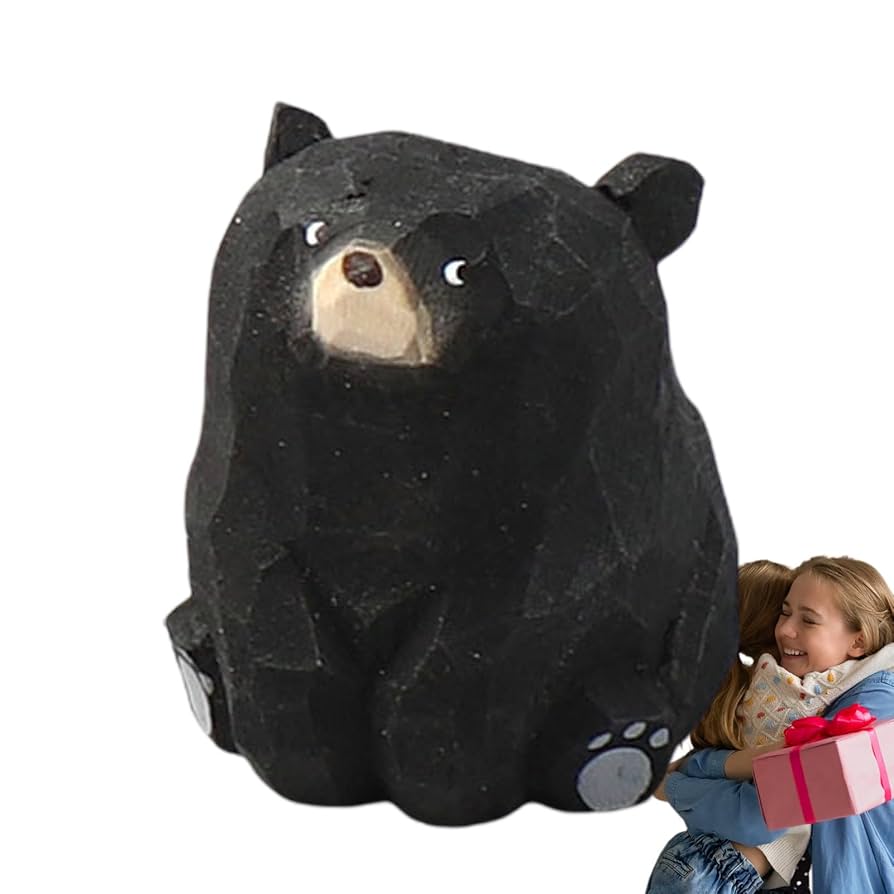 木製クマの彫刻 約30cm 木彫りの熊 | ROOMS