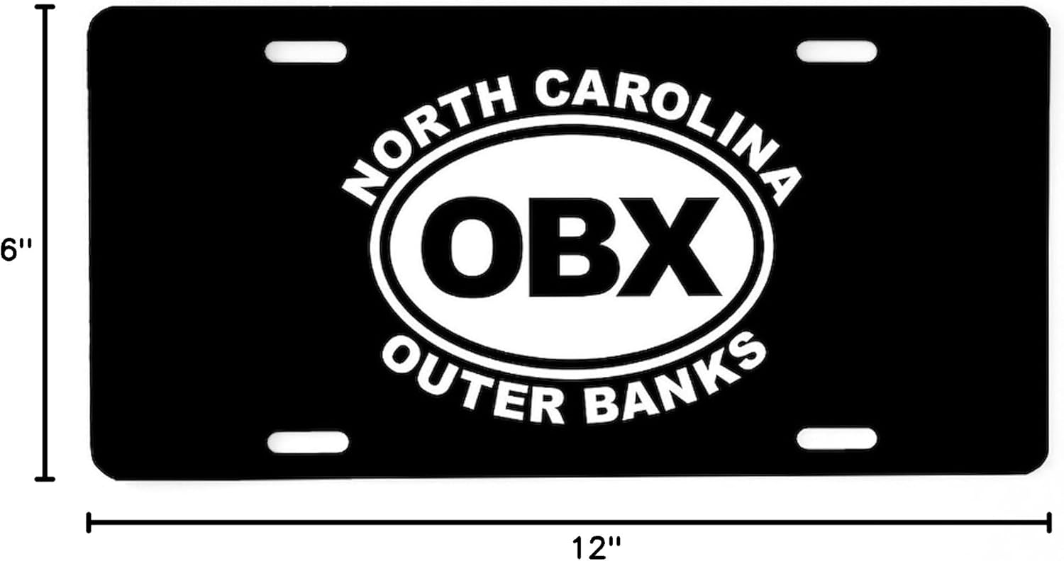 CafePress Outer Banks, North Carolina Aluminum License Plate, Front License Plate, Vanity Tag