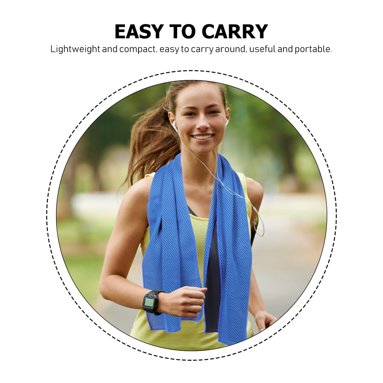 ifundom Sportkühltücher 4Er Set Hautfreundliche Kühlhandtücher 39.37X11.81 Zoll Mikrofaser Schweißabsorbierende Leichte Handtücher Für Fitness Yoga Laufen Radfahren Outdoor