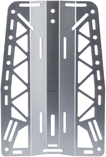 Dive Rite Placa trasera XT Lite SS, plata (Modelo BC2117)