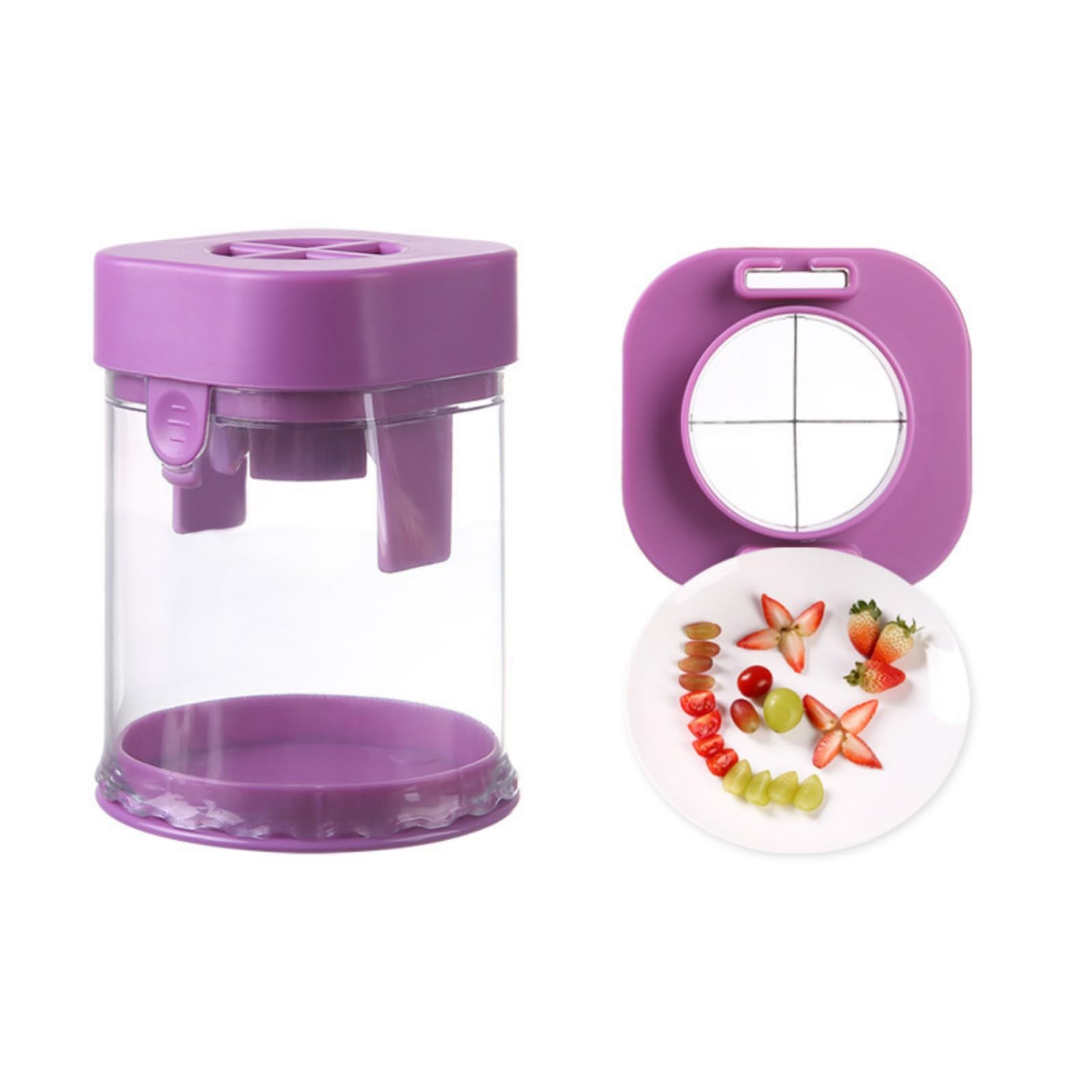 NRVTRE ABS Fruit Cutting Set for Safe & Simple Preparation of Various Fruits, for Home Kitchen Compact Fruit Cutter
