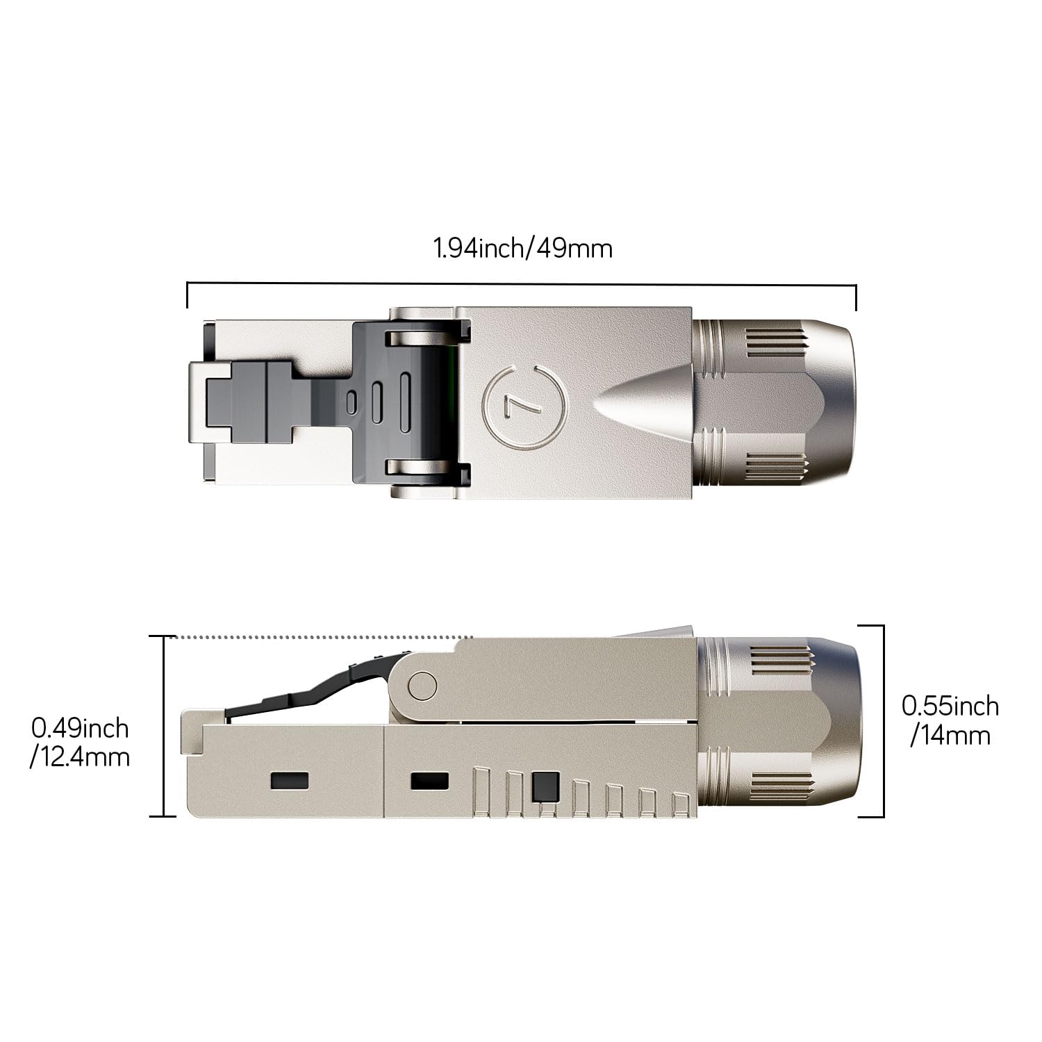 Cavo Lan Cat 8 HD - 1 Cavo Di Rete LSA Cat 6a, 10 Gbps, Connettore LAN Senza Attrezzi E Prolunga Per Cavo Di Installazione Ethernet, RJ45, Compatibile Con Cavo LSA Cavo - Foto 2