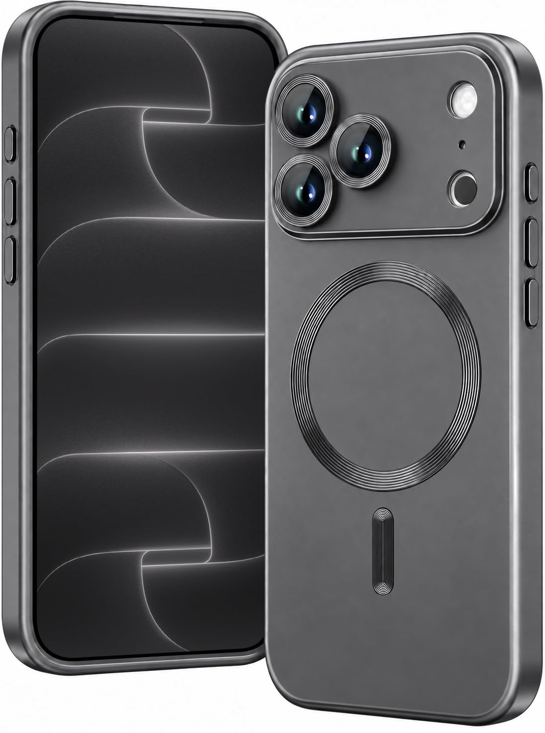 DIZORO® Magnetic Case for iPhone 13 / iPhone 14 Cover [Compatible with MagSafe][Built-in Camera Lens Protector] Slim Soft Silicone Bumper Shockproof Metallic Luster Back Cover Phone Cases (Desert) — Amazon image 29