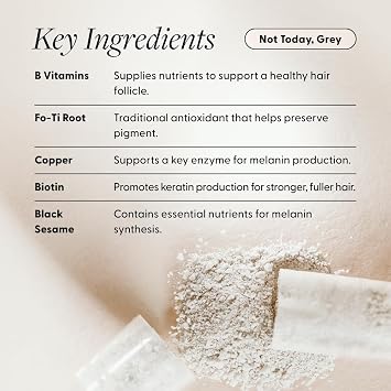 Arey The System Daily Hair Serum & Supplement for Women & Men | Slows Grey Hair Growth in 36 Months | Complete Anti Grey System for Thicker, Fuller-Looking Hair | Biotin, B + D Vitamins (1 Month)