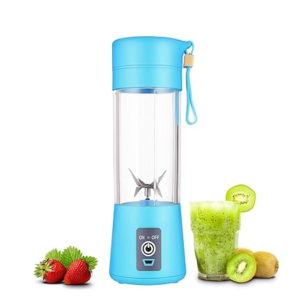 Trubug Portable Blender Single Serve, Personal Size Blender USB Rechargeable Juicer Cup Fruit Mixing Machine Baby Travel 380ml