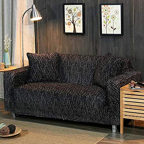 Housse de canapé stretch anti-usure maille extensible grand canapé 4 places G