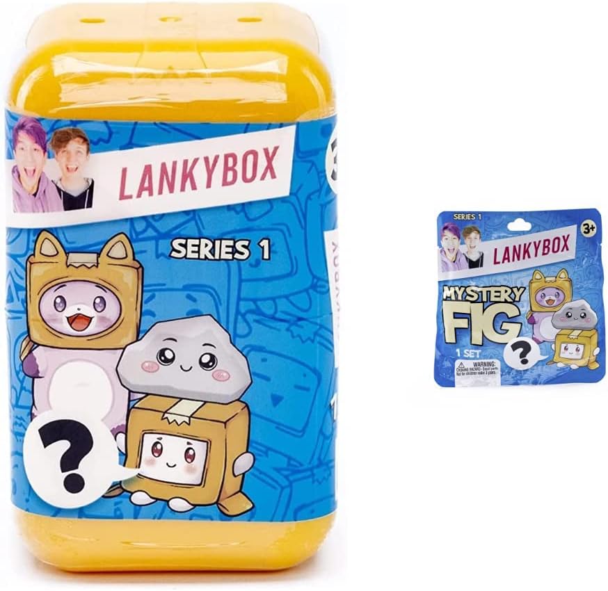 LankyBox Mystery Squishies- Styles may vary & Mini Mystery Figures- Styles may vary