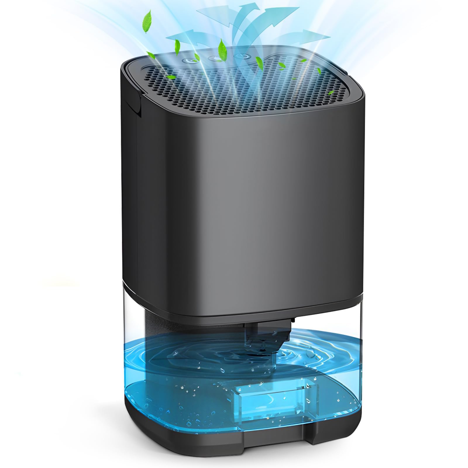 Petit déshumidificateur portable pour chambre et salon - Air purifié et silencieux