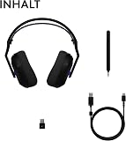 Logitech G G522 LIGHTSPEED casque gaming sans fil, LIGHTSYNC RVB, micro bande passante complète et audio synchronisé avancé, triple connectivité - LIGHTSPEED, Bluetooth, USB-A vers USB-C pour PC -Noir - 9