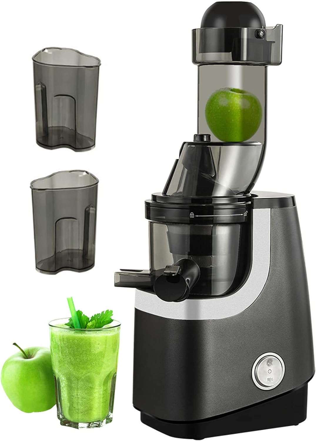 Amazon.com: Juicer Machines,78mm Wide Chute Slow Masticating Juicer ...