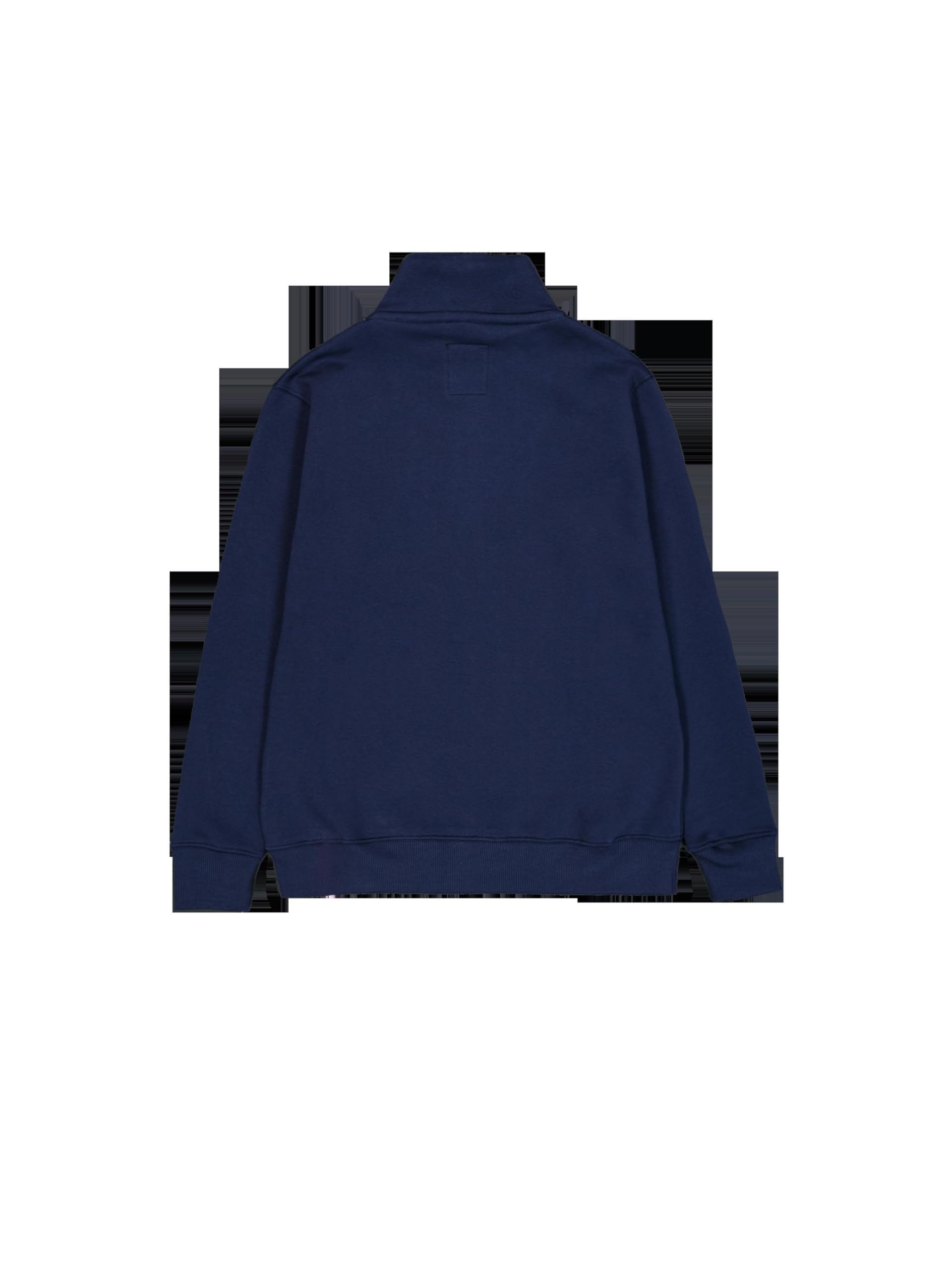 Alpha Industries Half Zip Sweater SL Sweatshirt für Herren Ultra Navy – Ansicht 2