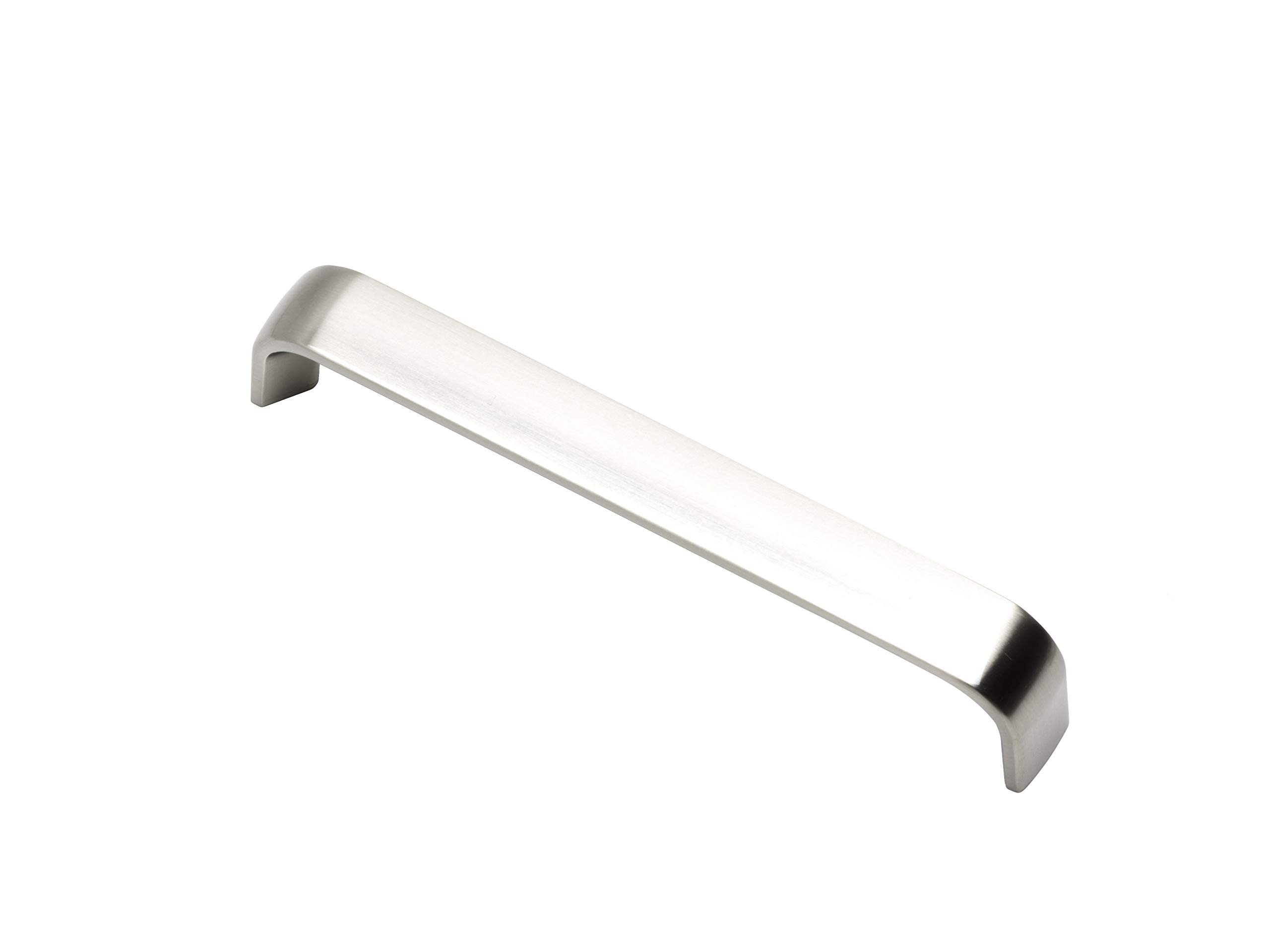 FITTINGSCO Camden D Cabinet Furniture Handles, Various Finishes & Hole Centres (160mm Hole Centres, Brushed Nickel)