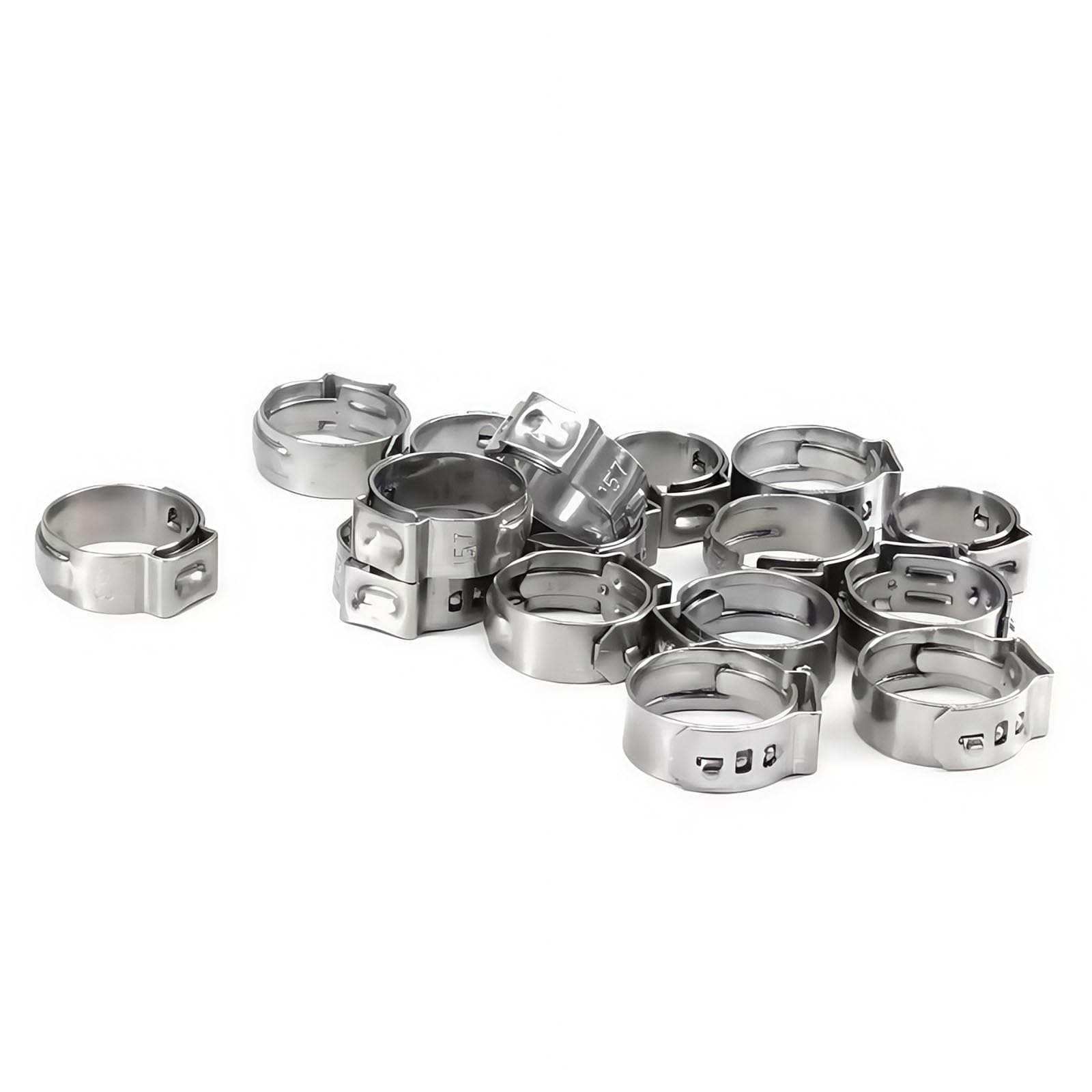 WBTAJZHY 20 PEX Crimp Rings Stainless Steel 7Mm for Plumbing