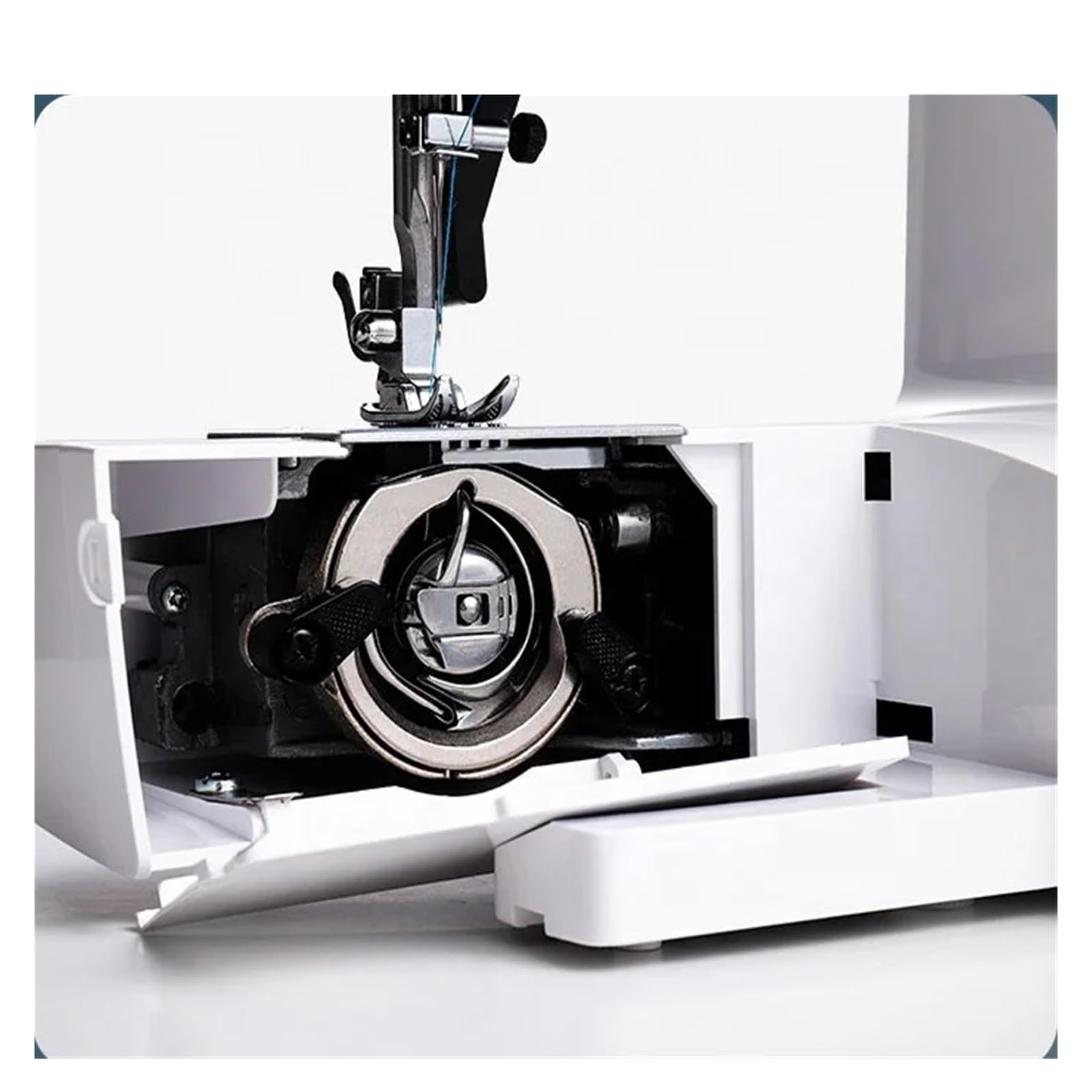 Mini Máquina De Coser A Medida JK-591, Precio Eléctrico Portátil, En Zigzag Overlock Escritorio For El Hogar Potente Silenciosa Y Estable