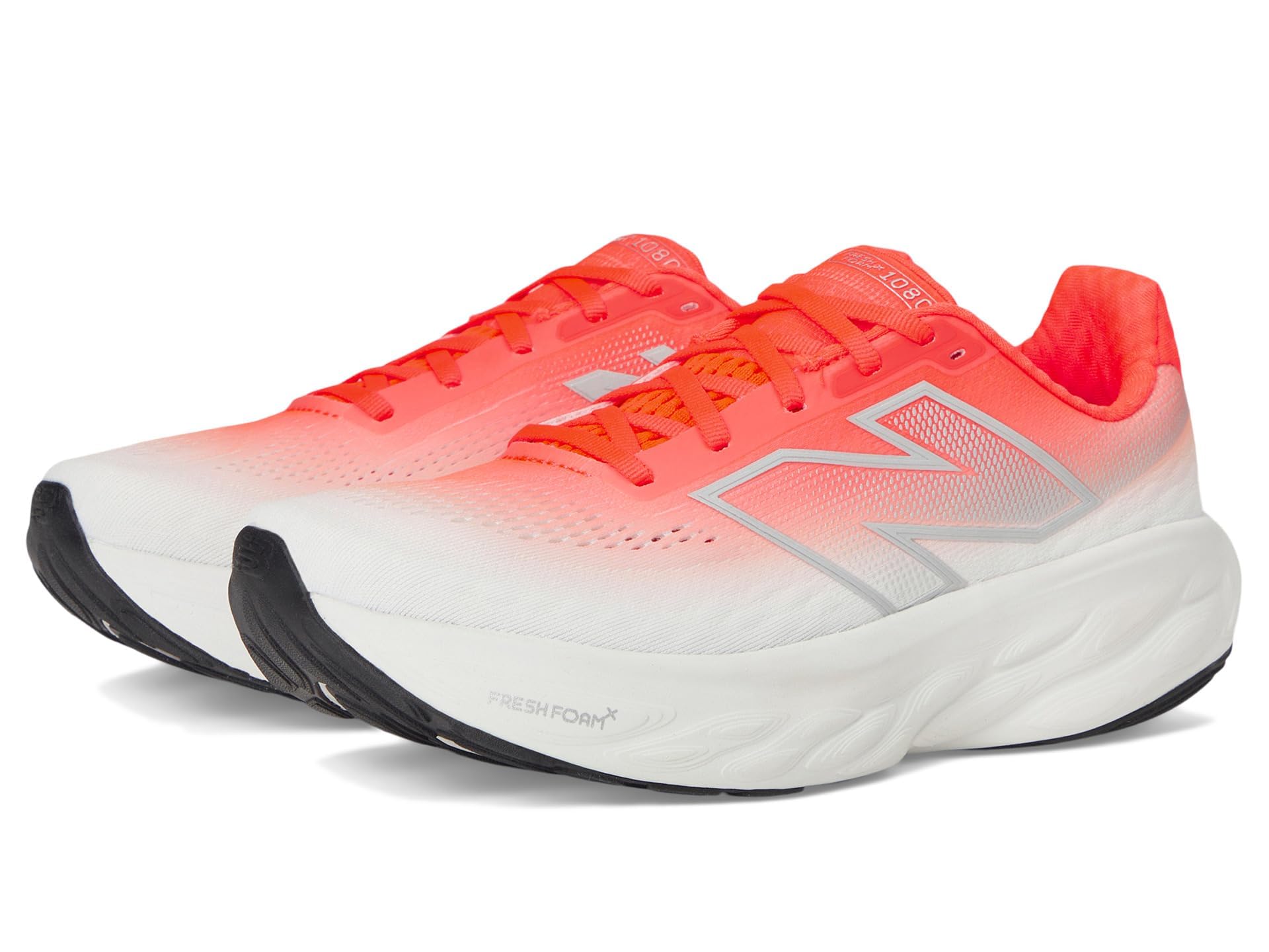 new balance Women's Fresh Foam X 1080 V14 Shoes, Urgent Red/Silver Metallic/Light Silver Metallic, 8.5 Wide-picture-21