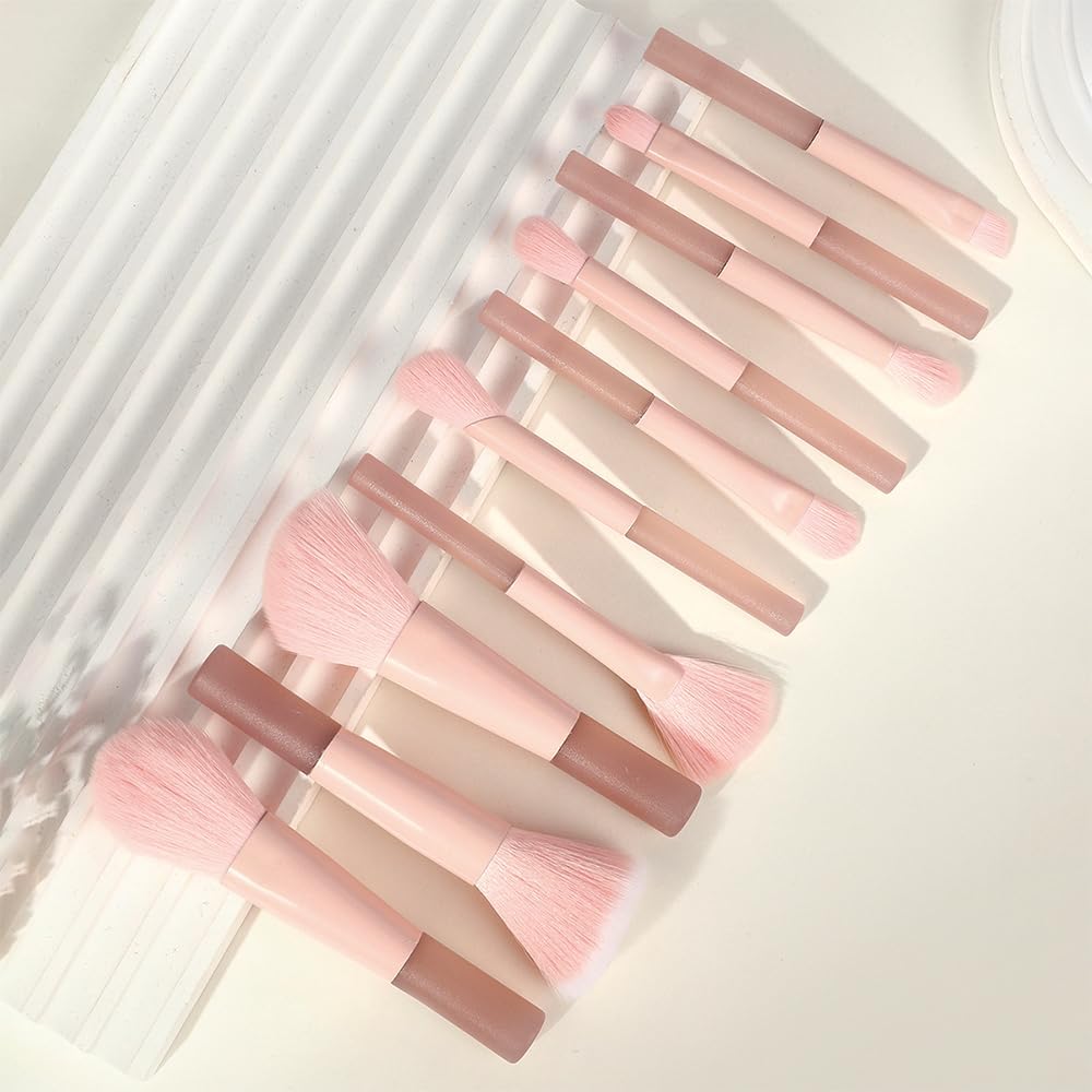 Personalized butterfly love heart Makeup Bag set with Mirror for Women, white Butterfly travel Cosmetic bag kit for Bride Bridesmaid with pink brush set,Butterflies Gifts for Women Mom femal Friends - Image 9