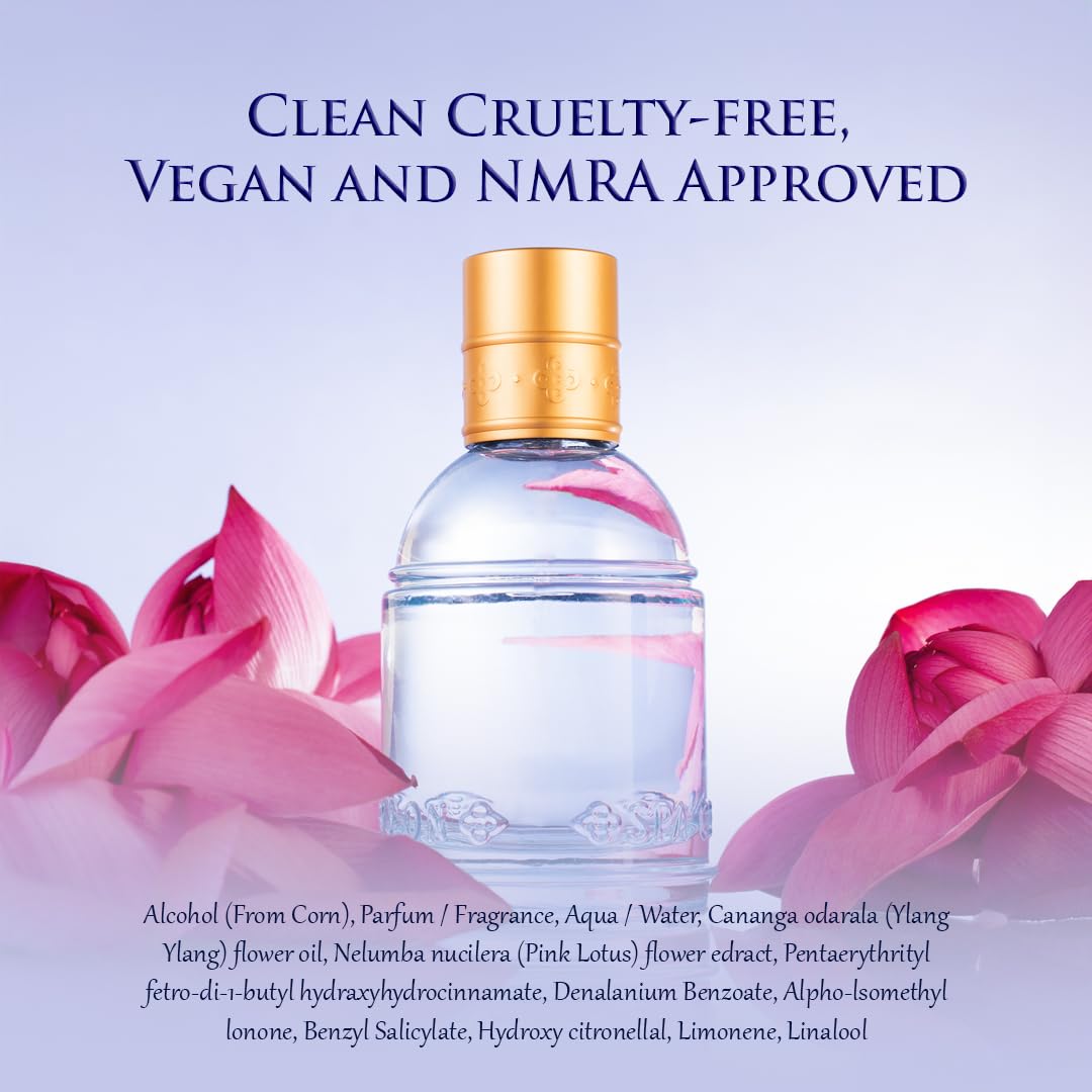 Spa Ceylon Royal Lotus Eau de Perfume | Luxury Perfume Spray for