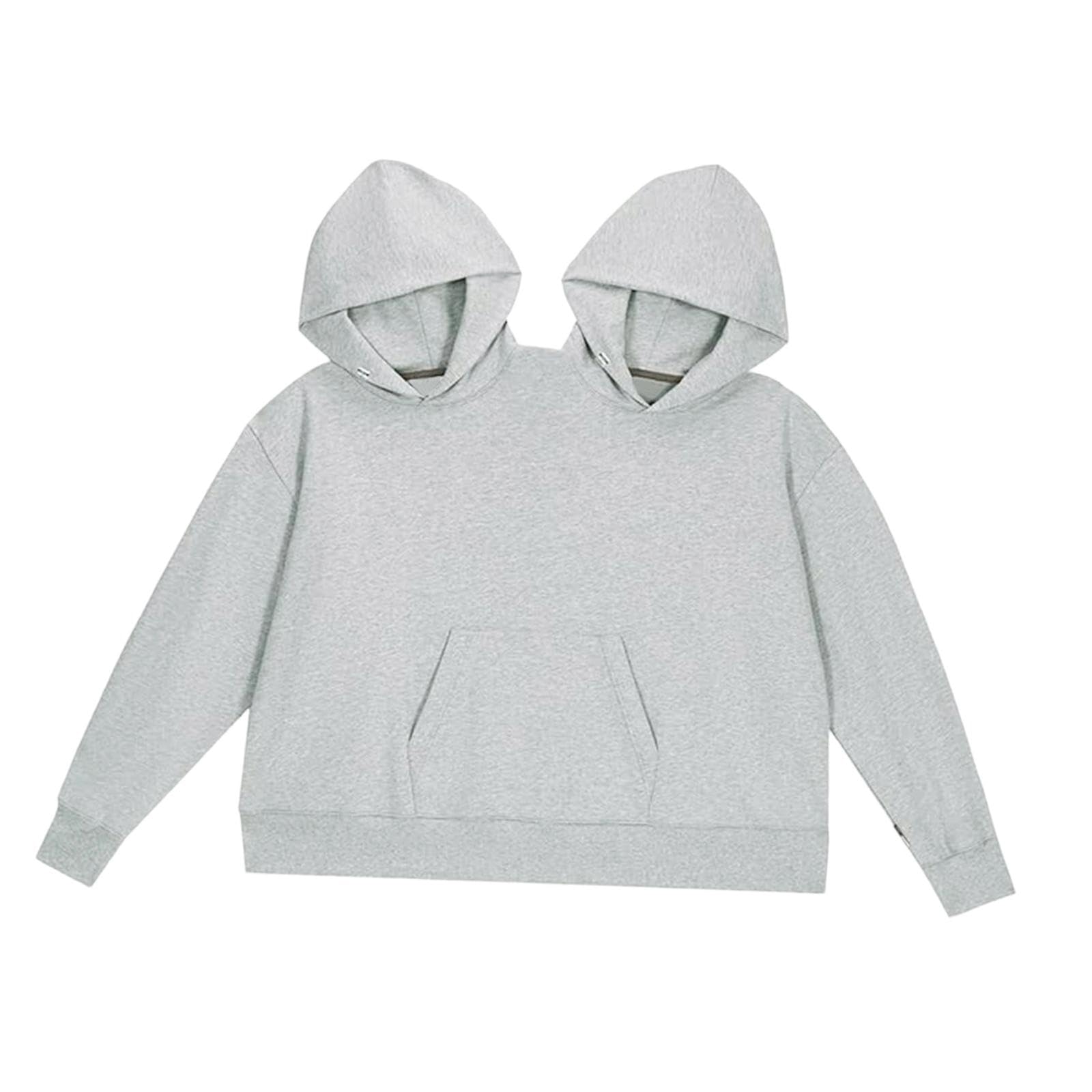heavenglow Meadawgs®Couple Hoodie Oversized Outerwear Fashionable Matching Sweatshirts Gray|Clothing Shoes & Accessories|Womens Clothing|Sweats & Hoodies-picture-48