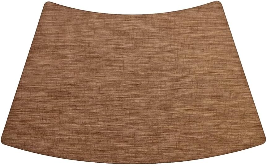 Insulation Mat Wood Grain Leather PVC Placemat Waterproof and Oil Proof Hotel Table Mat(E)