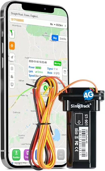 SinoTrack GPS Tracker Device for Vehicles,Vehicle Device No Monthly Fee Tracking System Real-Time Car GPS,ST-901L 4G Hidden Car Locator Tracking Device for Vehicles Car Motorcycle Truck Taxi