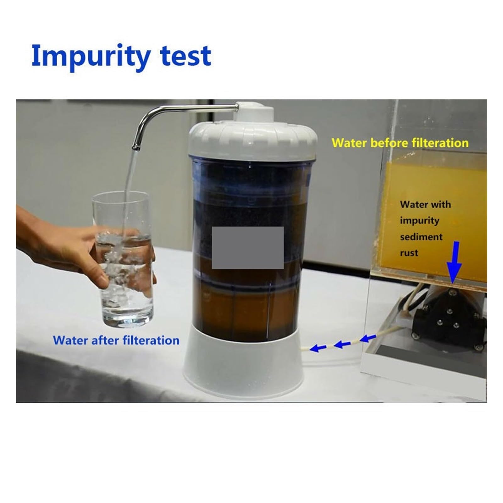 Osmosis Inversa Domestica, Equilibrio de PH alcalino Filtro de Agua alcalina ionizada, máquina ionizadora ORP bajo Excelente de filtración de 8 etapas Purificador de Agua del Grifo(Bianco)