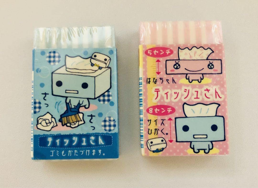 Amazon.co.jp: サンエックス ティッシュさん 消しゴム2個 : 文房具  
