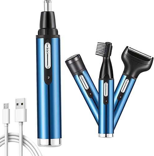 2.0+ Beard Trimmer for Men - Electric Shaver & Nose Ear Trimmer - 9,000 RPM Precision Tool Rechargeable All in One Men's Grooming Kit Easy to Clean,