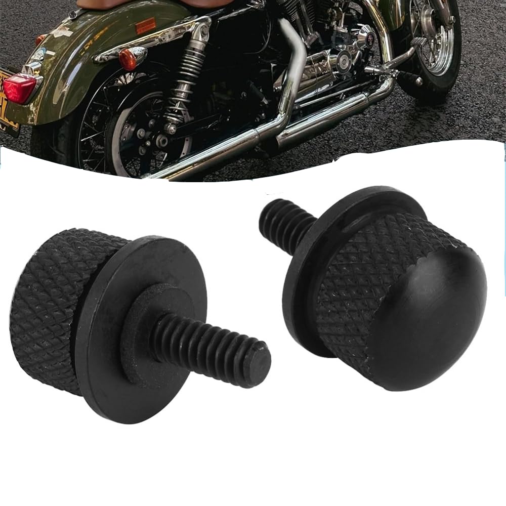 Viti a Sgancio Rapido per Sedile Posteriore Motocicletta, Bullone per Sella in Lega di Alluminio, Accessori di Modifica Universale (Nero)