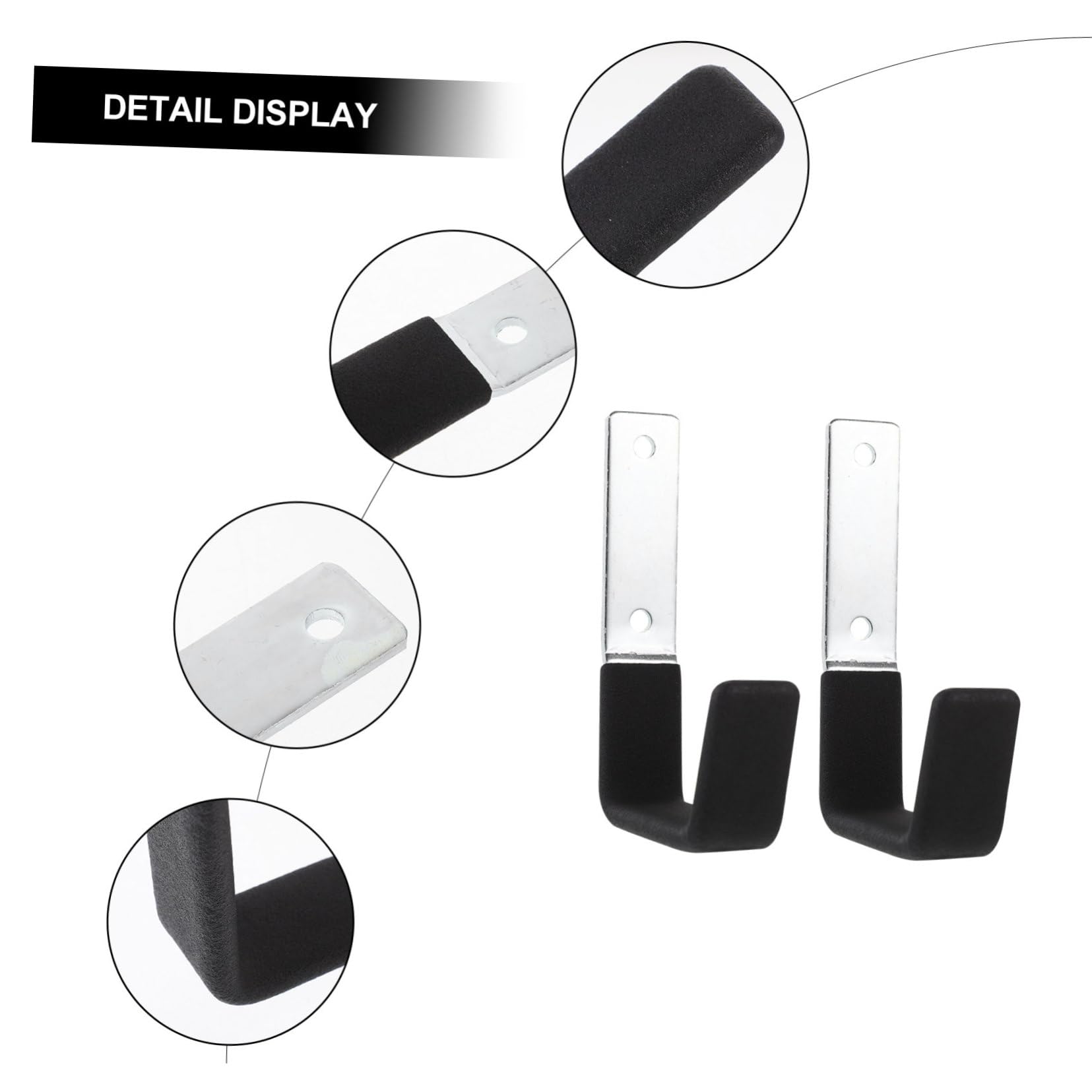 Homoyoyo 6pezzi Ganci Da Garage Heavy Duty Supporti Per Utensili Hangers Metallo Per Organizzazione Efficiente Di Bici Strumenti e Attrezzi Da Giardino Facile Installazione Parete Per Spazi