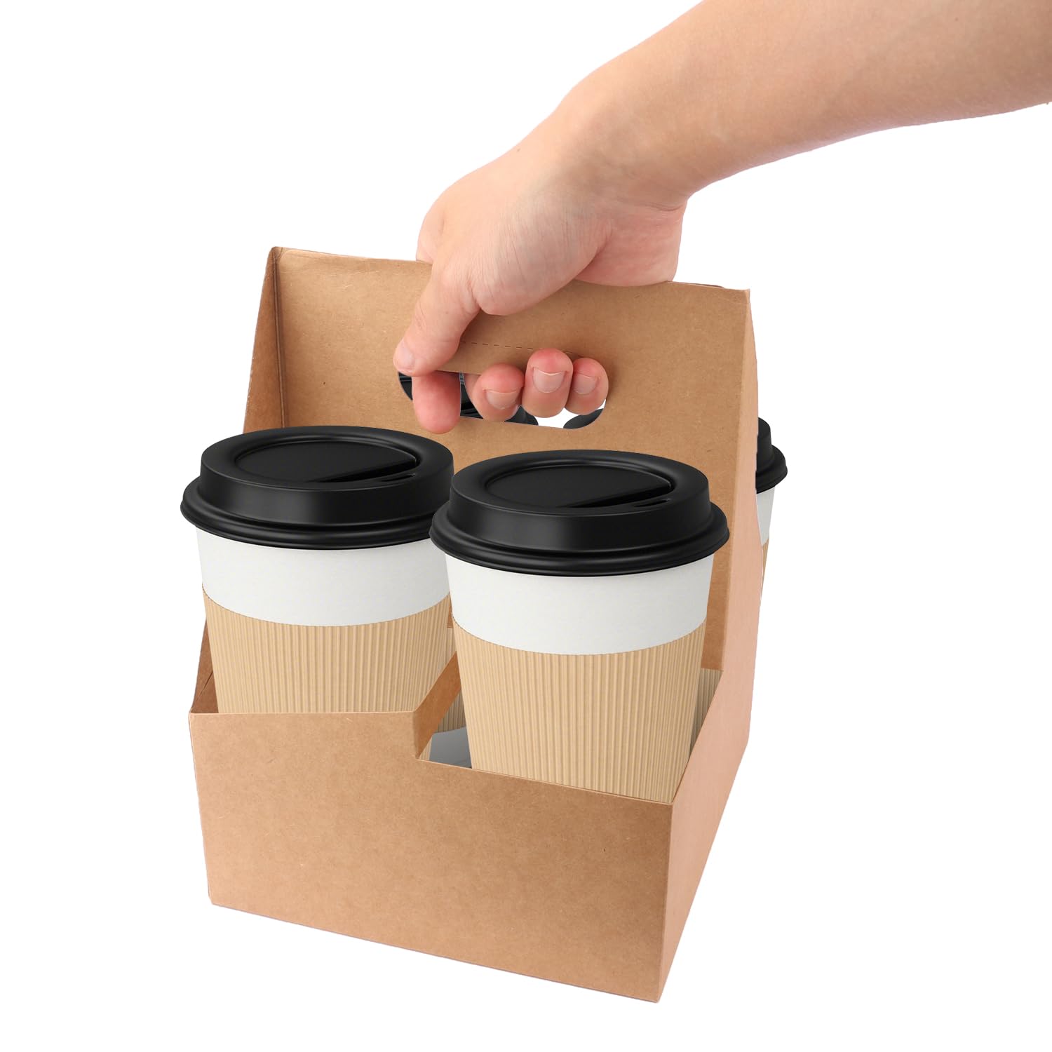 Coffee Cup Carrier With Handle 2 Cup Drink Carrier With Handle
